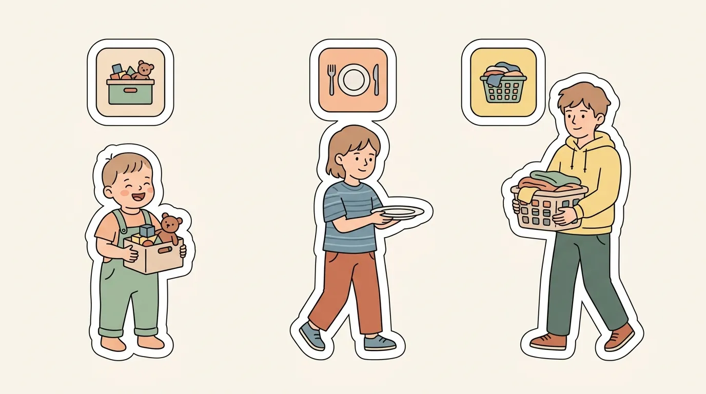 Chore chart ideas by age, from kindergarteners to teens