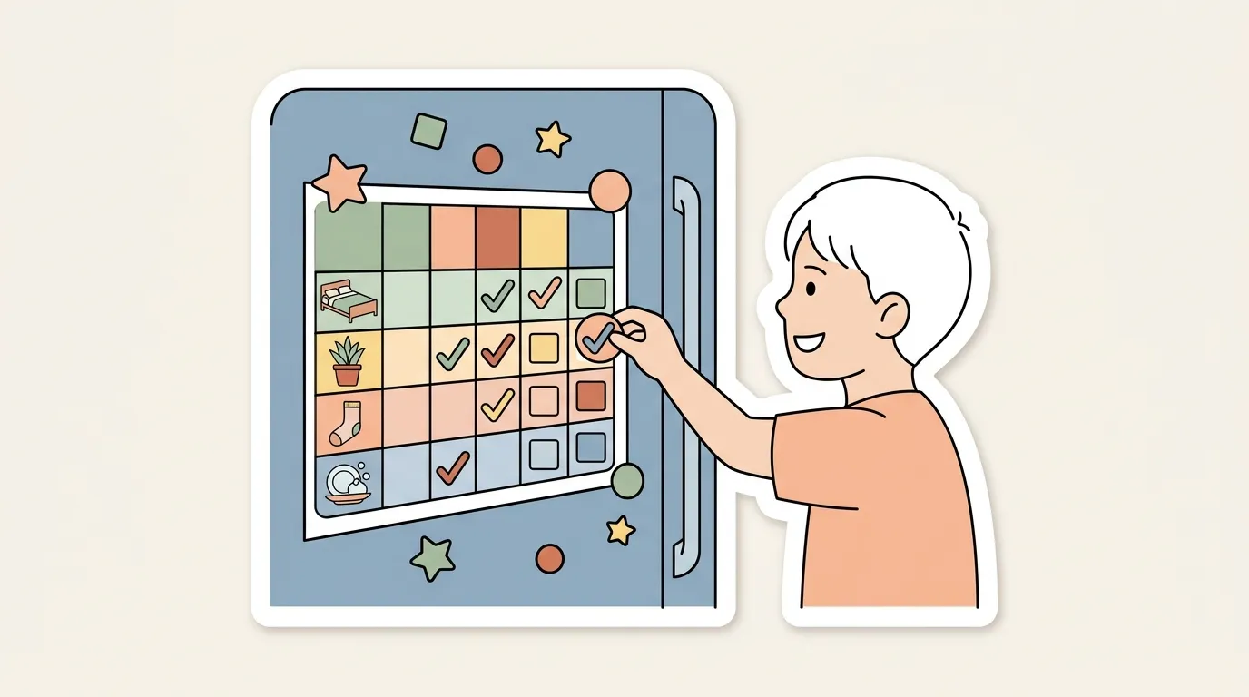 Chore chart for kids: a free printable and how to make it stick