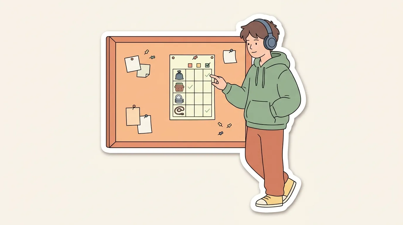 Printable chore chart for teens that doesn't look babyish