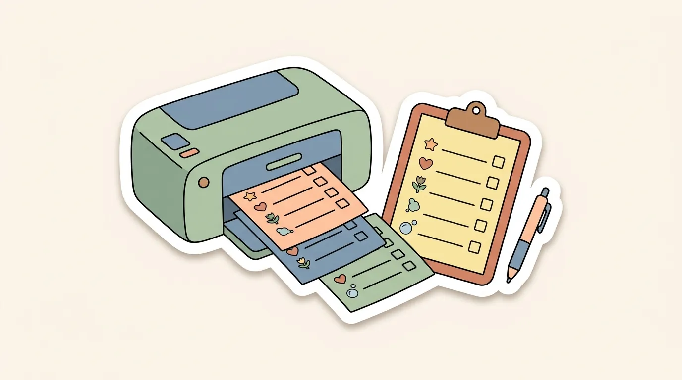Printable cleaning checklist: one page for daily, weekly and monthly tasks