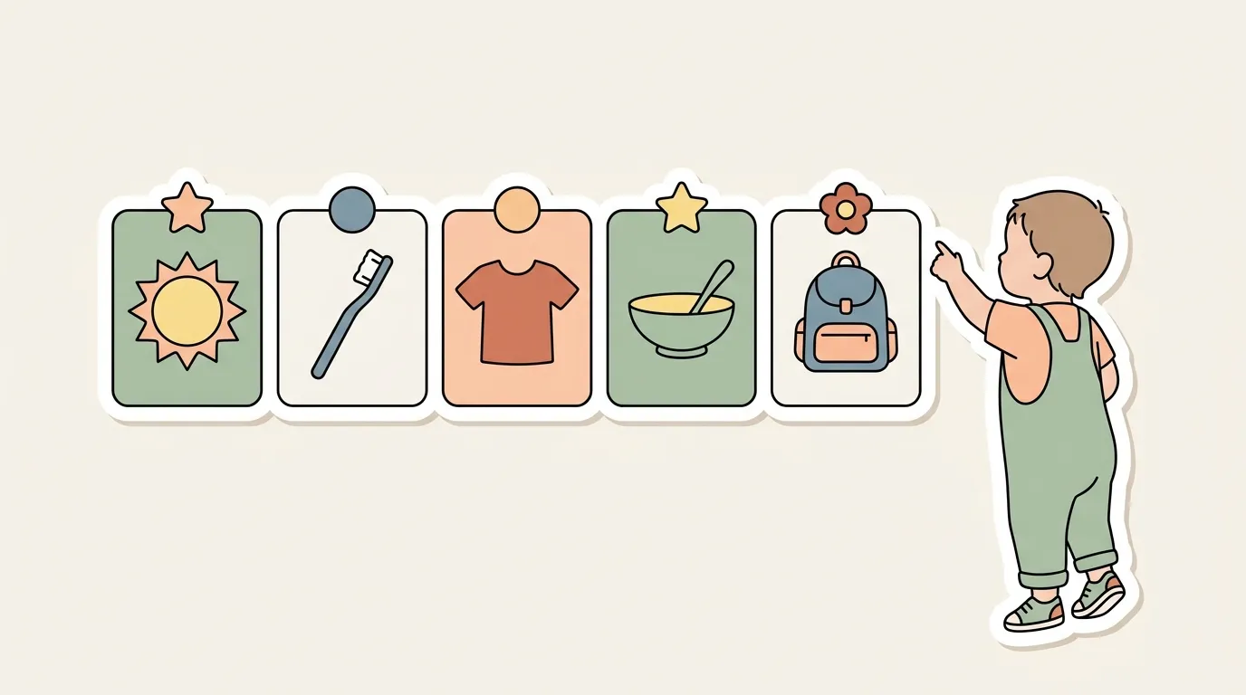 Visual schedule: how to make one that kids actually use